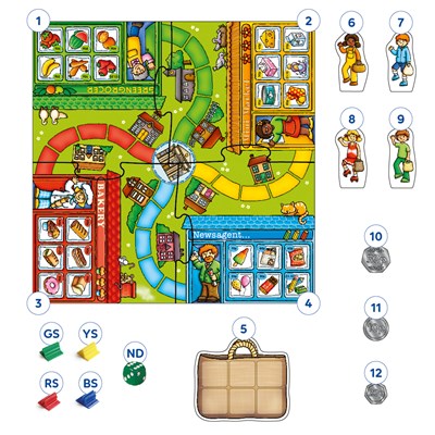 Pop to the Shops Board Game Misplaced Pieces
