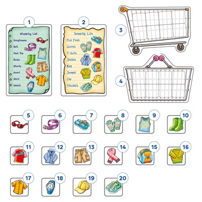 Shopping List Extras - Clothes Misplaced Pieces