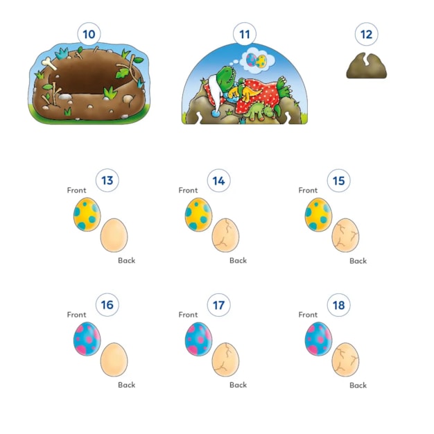Dino-Snore-Us Game Misplaced Pieces