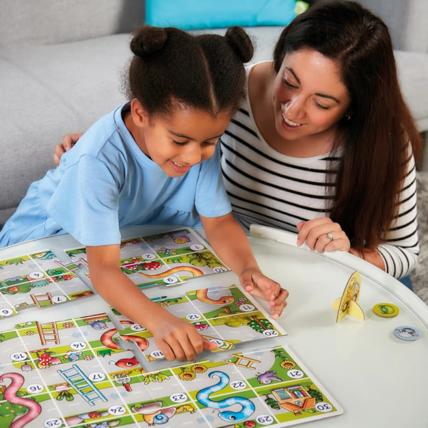  M.Y Snakes & Ladders - Traditional Snakes and Ladders Board Game  for Kids & Adults : Toys & Games