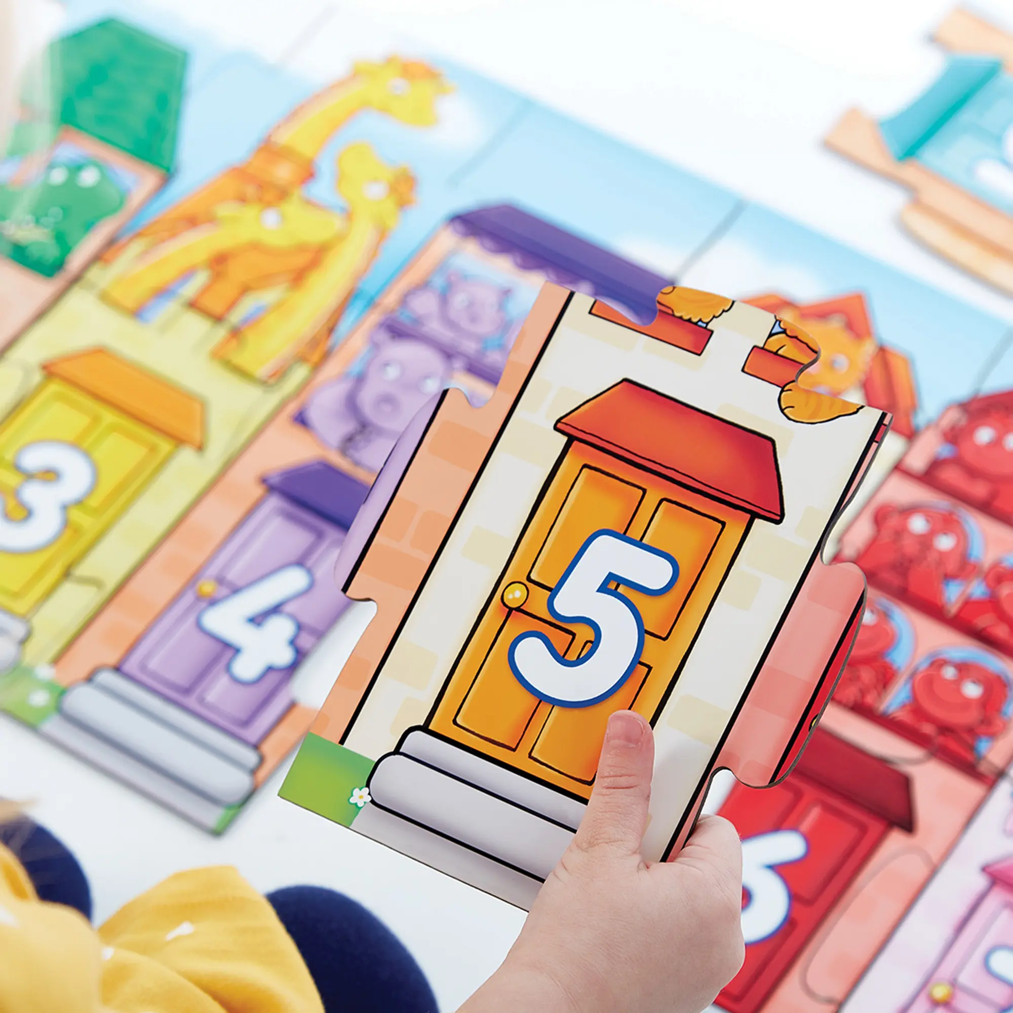 Orchard Toys Number Street Jigsaw Puzzle, 20-Piece 1-20 Educational Puzzle, Perfect for Kids Age 2-5, Educational Toy