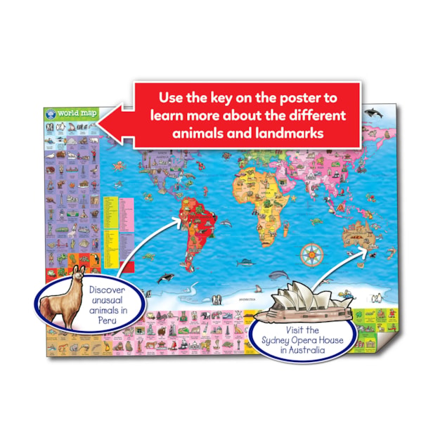 World Map Puzzle & Poster