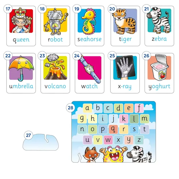 Alphabet Flashcards Misplaced Pieces