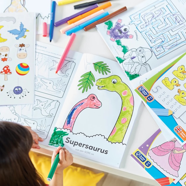 Dinosaurs Colouring Book | With Stickers | Only £3