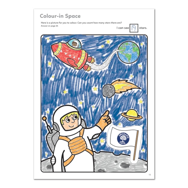 Outer Space Colouring Book | With Stickers