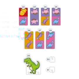Dinosaur Dominoes Mini Game Misplaced Pieces