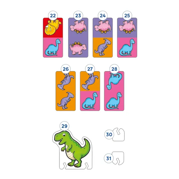 Dinosaur Dominoes Mini Game