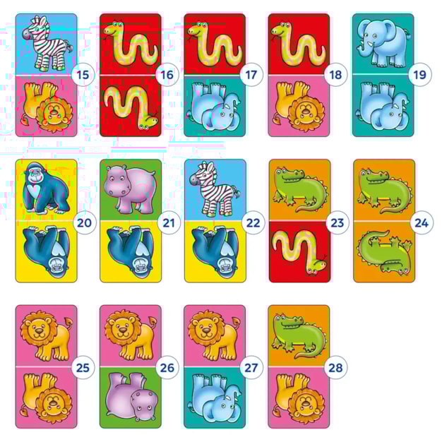 Jungle Dominoes Game Misplaced Pieces