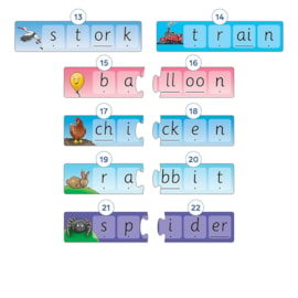 Match and Spell Next Steps Game Misplaced Pieces