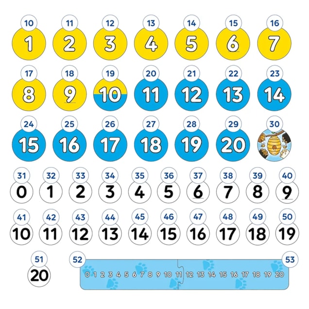 Number Bears Game Misplaced Pieces