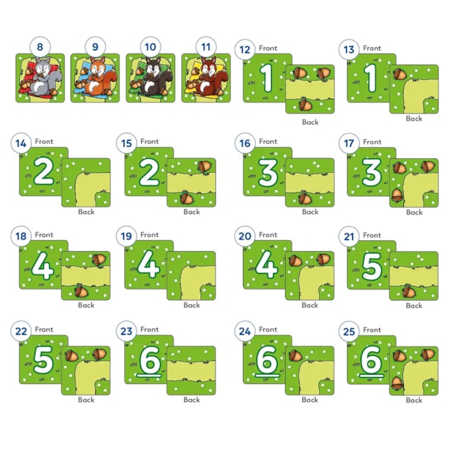 Nutty Numbers Game Misplaced Pieces