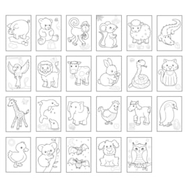 Animals Colouring Book | With Stickers