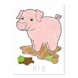 Farmyard Colouring Book | With Stickers