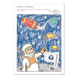 Outer Space Colouring Book | With Stickers
