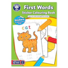 First Words Colouring Book | With Stickers