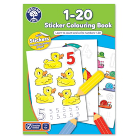 1-20 Colouring Book | With Stickers