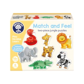 Match and Feel two-piece jungle puzzles Match and Feel two-piece jungle puzzles
