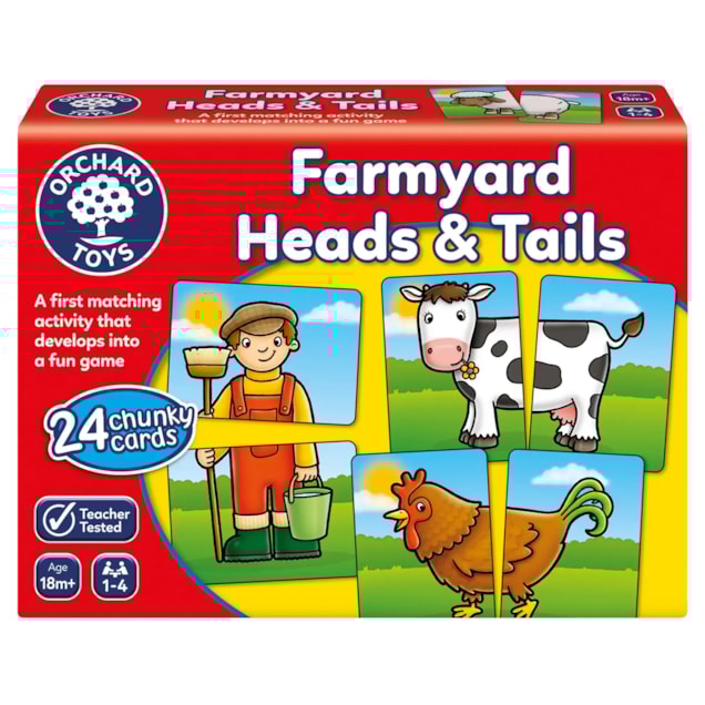 Farmyard Heads and Tails Game Farmyard Heads and Tails Game