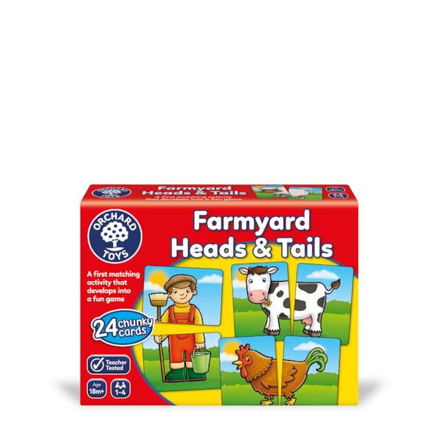 Farmyard Heads and Tails First Matching Game