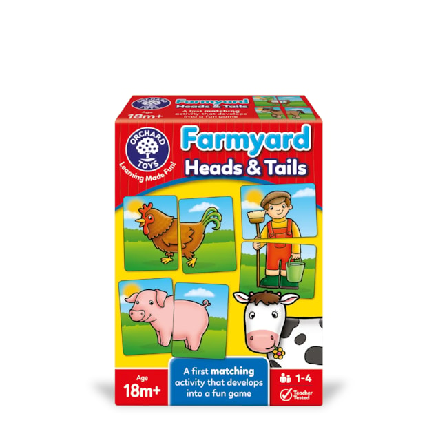 Farmyard Heads and Tails Game Farmyard Heads and Tails First Matching Game