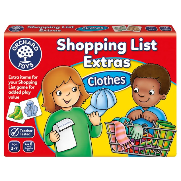 Shopping List Extras - Clothes