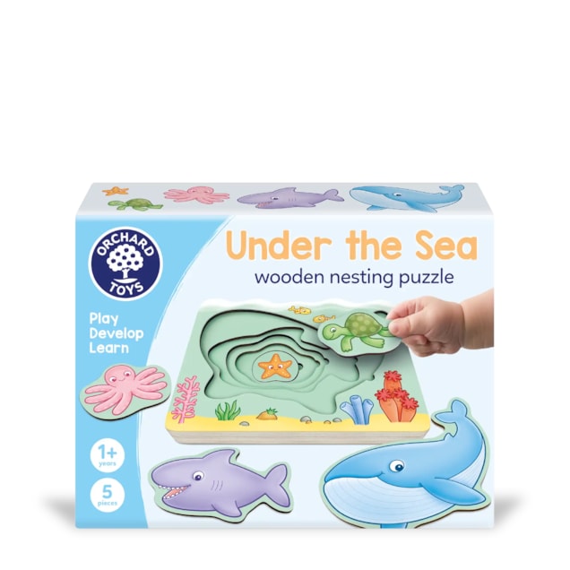 Under the Sea wooden nesting puzzle