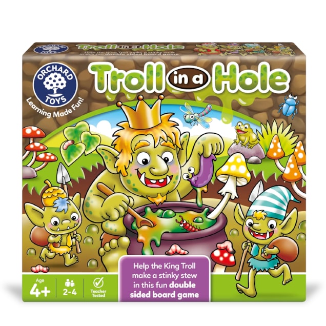Troll in a Hole Counting, Number and Colour Board Game