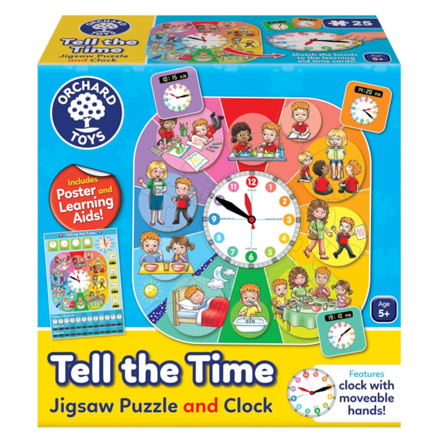 Tell the Time Jigsaw Puzzle and Clock Tell the Time Jigsaw Puzzle and Clock