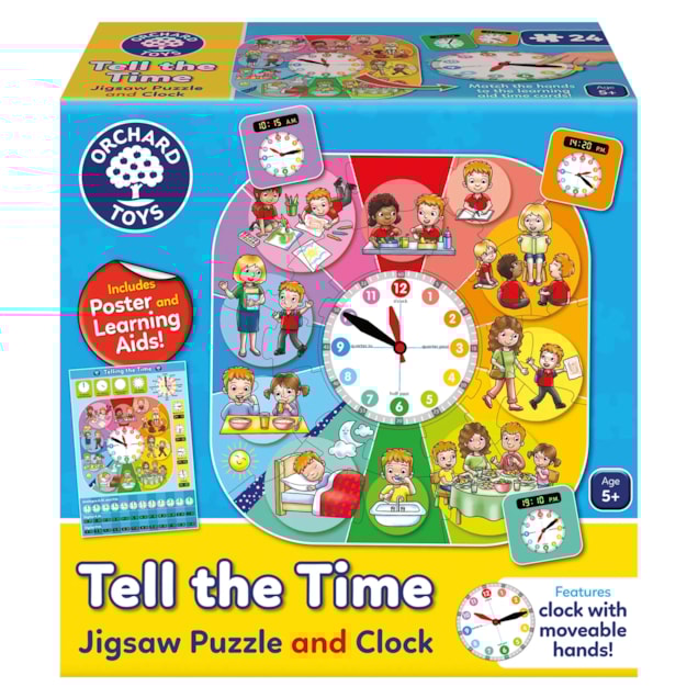 Tell the Time Jigsaw Puzzle and Clock
