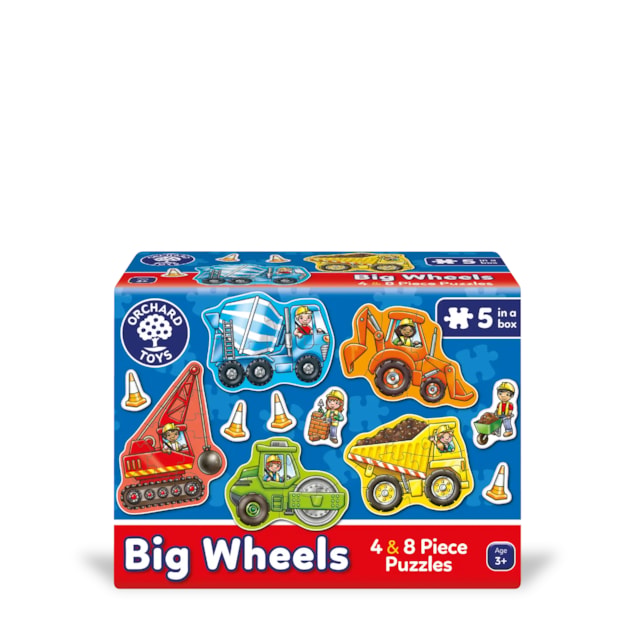 Big Wheels Jigsaw Puzzle 201 Big Wheels Five in a Box Vehicle Puzzles