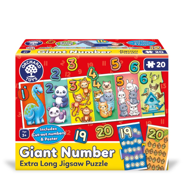 Giant Number Extra Long Jigsaw Puzzle