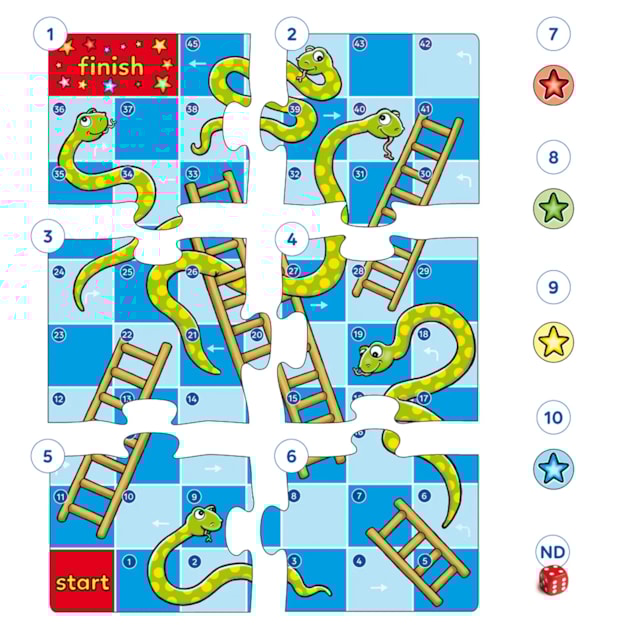 Snakes & Ladders Game Misplaced Pieces Snakes & Ladders Game Misplaced Pieces