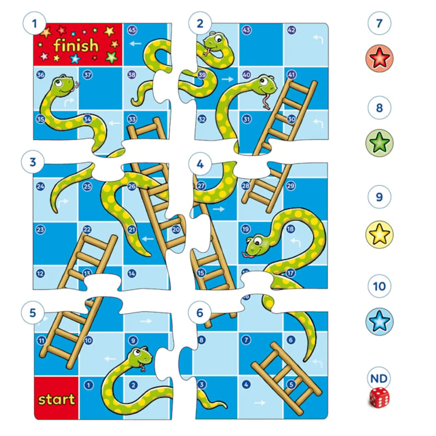 Snakes & Ladders Game Misplaced Pieces