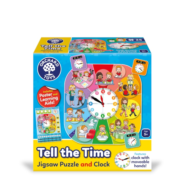 Tell the Time Jigsaw Puzzle and Clock