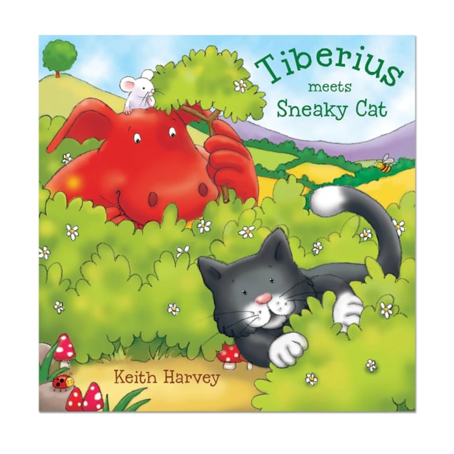 Tiberius meets Sneaky Cat Tiberius meets Sneaky Cat