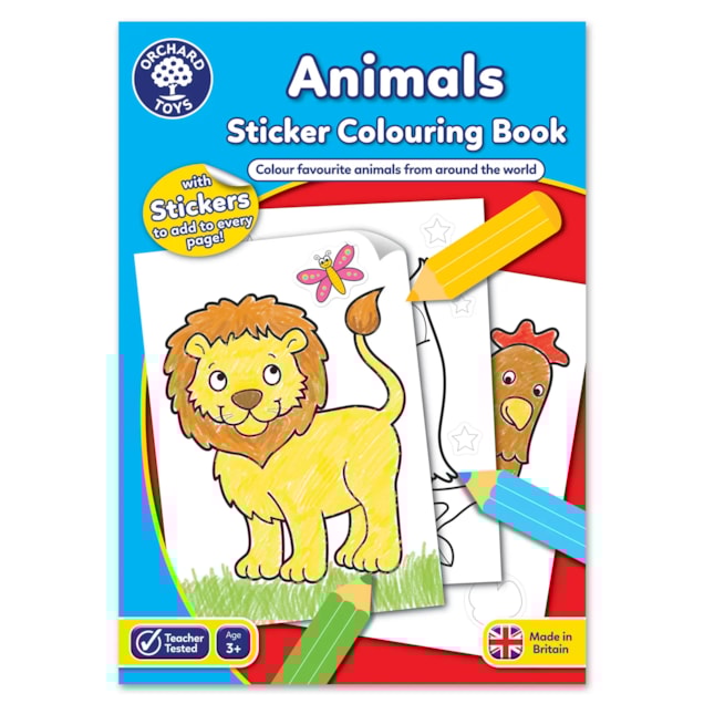 Animals Colouring Book | With Stickers
