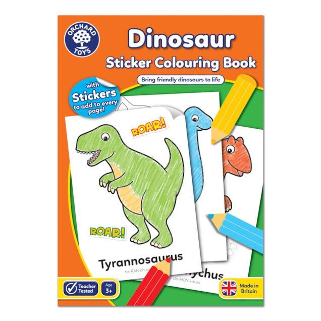 Dinosaurs Colouring Book | With Stickers | Only £3