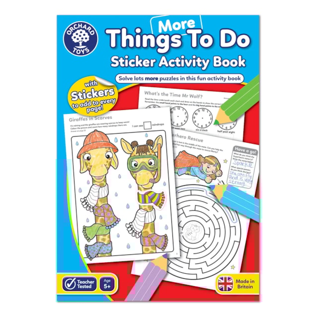 More Things To Do Colouring Book | With Stickers