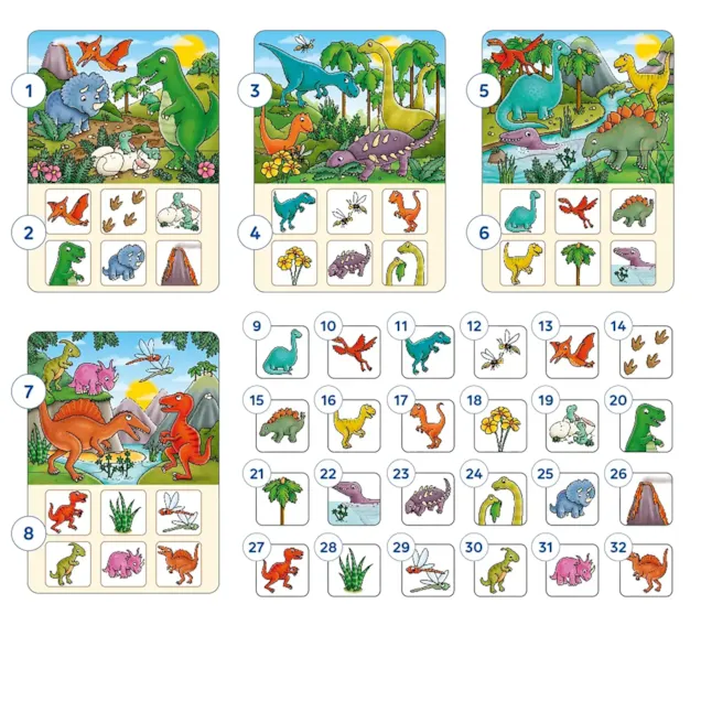 Dinosaur Lotto Game