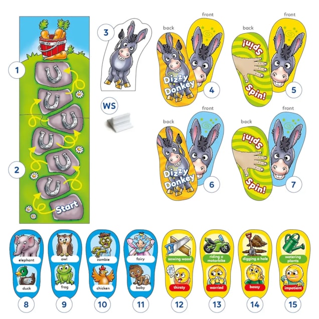 Dizzy Donkey Game Misplaced Pieces