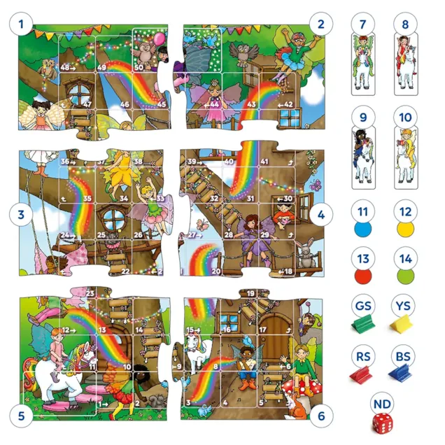 Fairy Snakes & Ladders and Ludo Board Game