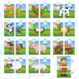 Farmyard Heads and Tails Game Misplaced Pieces Farmyard Heads and Tails Game Misplaced Pieces