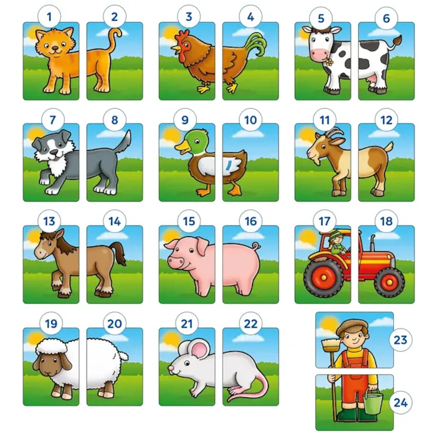 Farmyard Heads and Tails Game