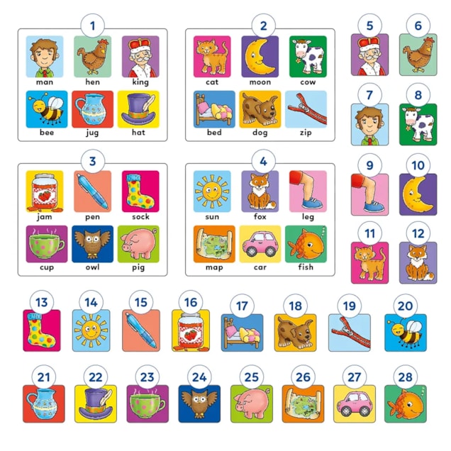 First Words Lotto Game Misplaced Pieces