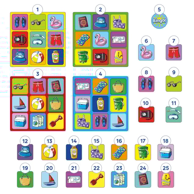 Holiday Bingo Game Misplaced Pieces