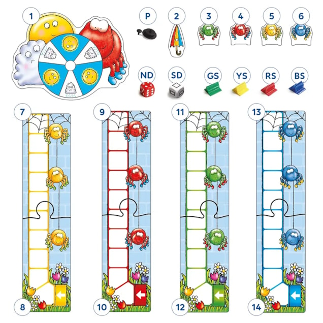 Insey Winsey Spider Game (Older Version) Misplaced Pieces