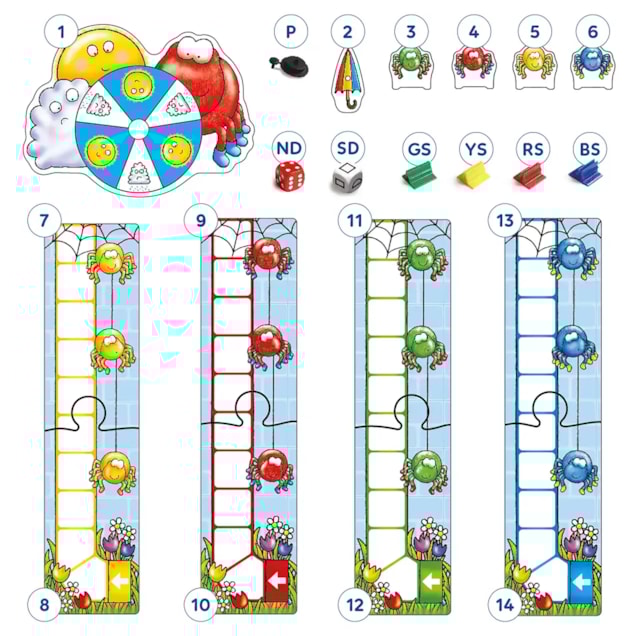 Insey Winsey Spider Game (Older Version) Misplaced Pieces