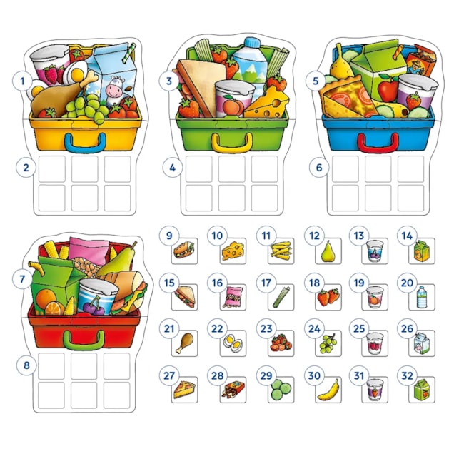 Lunch Box Game Misplaced Pieces