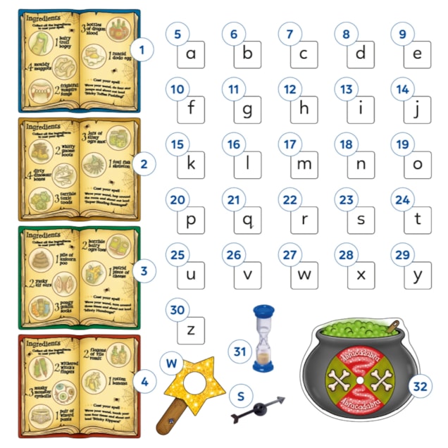 Magic Spelling Game Misplaced Pieces Magic Spelling Game Misplaced Pieces