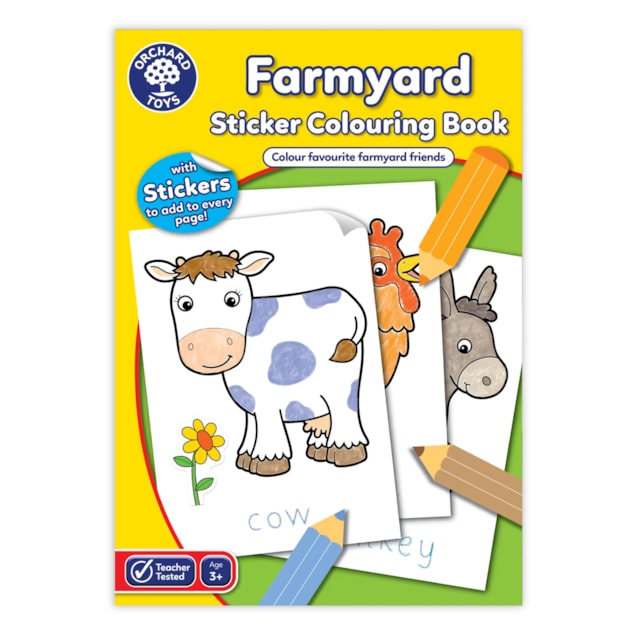 Farmyard Colouring Book | With Stickers